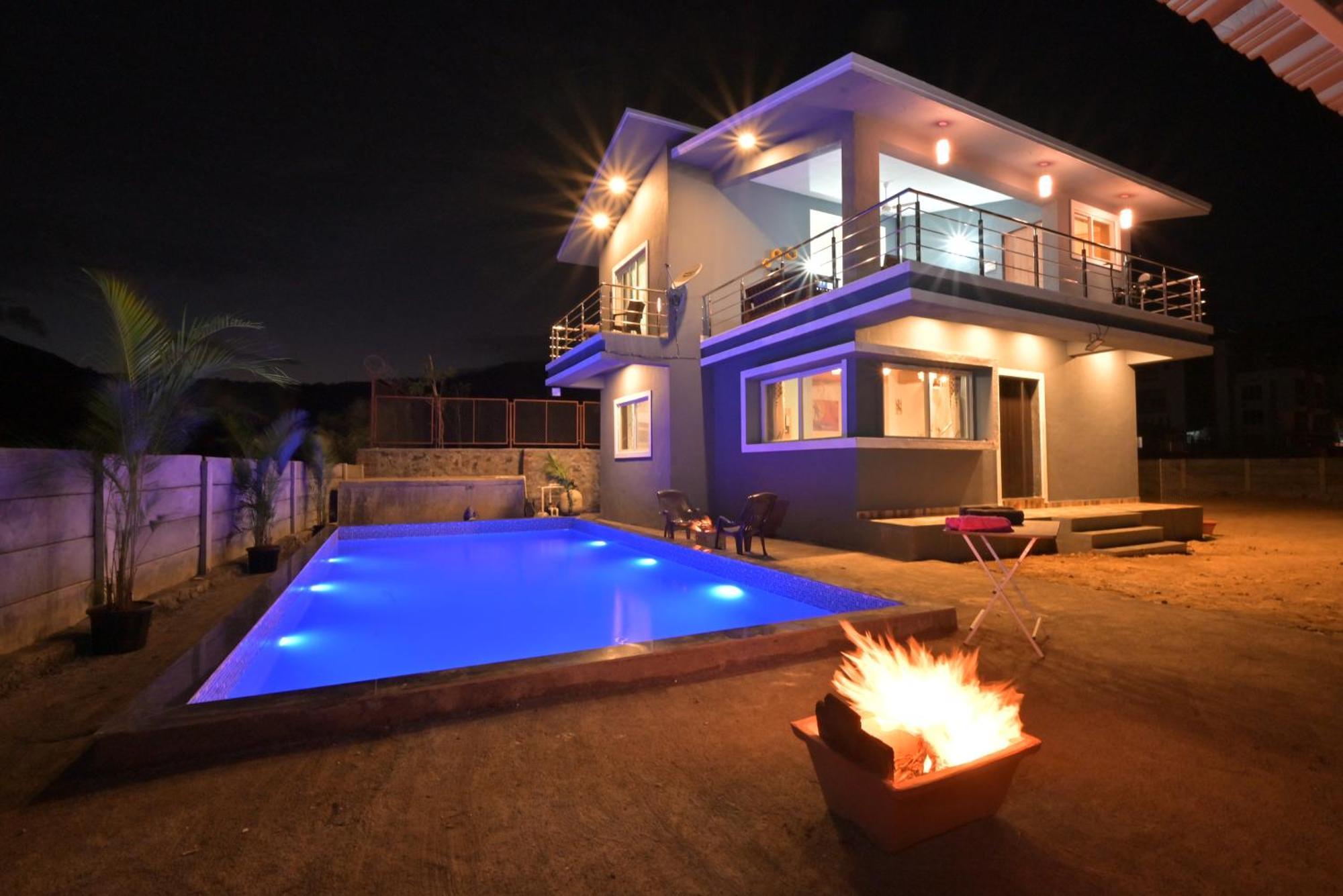 Ll Empyrean Stay Ll Mirage Chalet Ll 4Bhk Ll Ac Ll Largest Pvt Pool Ll โลนาวาลา ภายนอก รูปภาพ