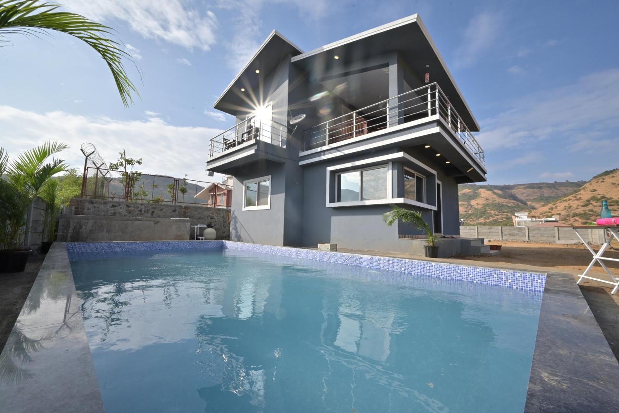 Ll Empyrean Stay Ll Mirage Chalet Ll 4Bhk Ll Ac Ll Largest Pvt Pool Ll โลนาวาลา ภายนอก รูปภาพ
