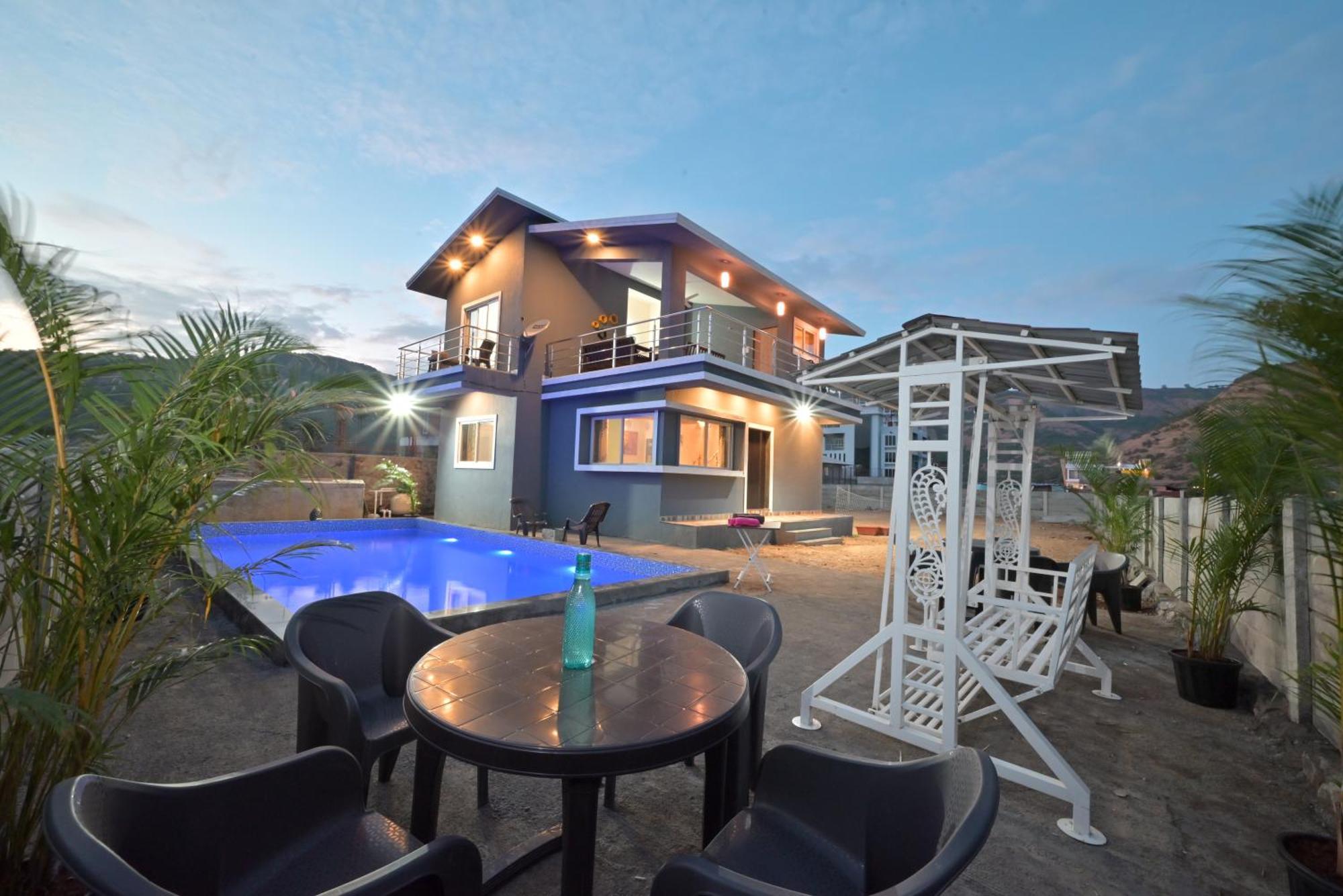Ll Empyrean Stay Ll Mirage Chalet Ll 4Bhk Ll Ac Ll Largest Pvt Pool Ll โลนาวาลา ภายนอก รูปภาพ