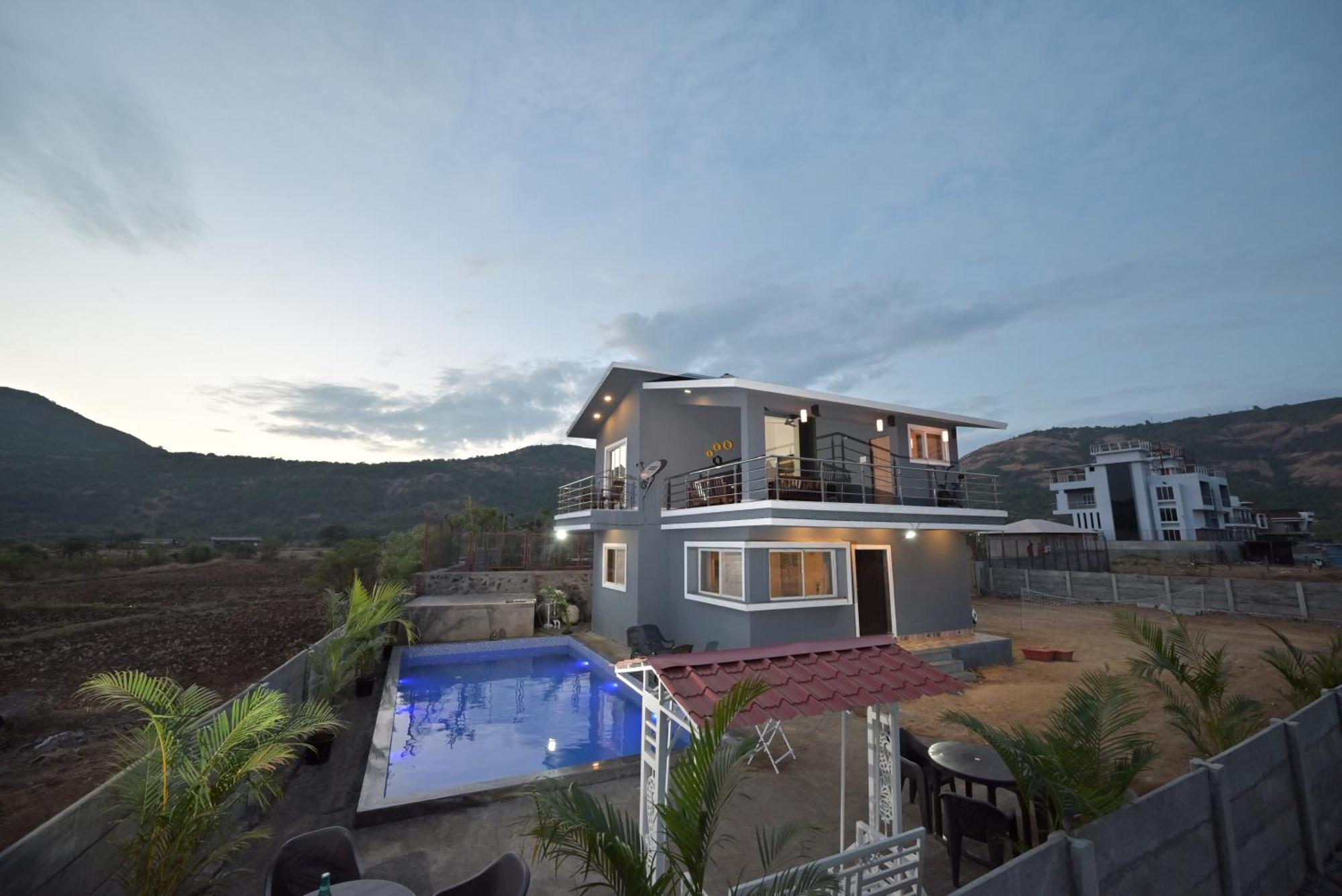 Ll Empyrean Stay Ll Mirage Chalet Ll 4Bhk Ll Ac Ll Largest Pvt Pool Ll โลนาวาลา ภายนอก รูปภาพ
