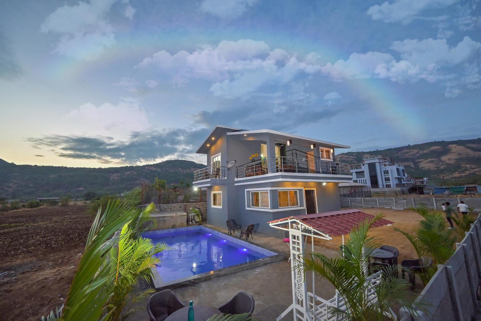 Ll Empyrean Stay Ll Mirage Chalet Ll 4Bhk Ll Ac Ll Largest Pvt Pool Ll โลนาวาลา ภายนอก รูปภาพ